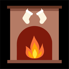 vector, chimenea, navidad, santa, navida, bujía, fuego, llama, ilustración, celebraciones, icono, alumbrado, decoraciones, símbolo, vacaciones, designio, cera, ardiente, acomodador, lámpara, cardar