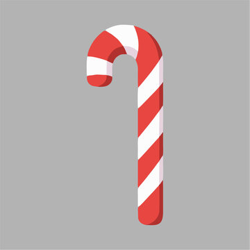 baston, caramelo, navida, baston, baston navide&ntilde;o, vector, s&iacute;mbolo, decoraciones, ilustraci&oacute;n, bombones, designio, icono, rayado, color, alimento, celebraciones, vacaciones, azucarar, figura, bandera