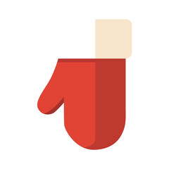 guante, guante de santa, santa, papa noel, navidad, rojo, icono, vector, símbolo, ilustración, exclamación, firmar, acné, designio, apuntar, mano