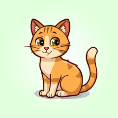 Obraz premium vector illustration of a cat