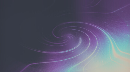 Violet Swirl Texture Background, Light Blue Glowing Lines, Smooth Fractal Design