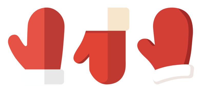 guante, guante de santa, santa, papa noel, navidad, rojo, icono, vector, s&iacute;mbolo, ilustraci&oacute;n, exclamaci&oacute;n, firmar, acn&eacute;, designio, apuntar, mano