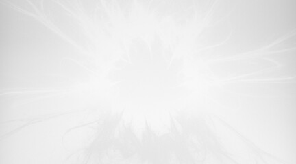 White explosion with radiating lines, cloudlike ethereal shape, light effect, bright