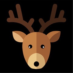 reno, navidad, santa, ciervo, animal, caribú, vector, ilustración, inhospitalario, navida, dibujos animados, asta, mamífero, silueta, naturaleza, fauna, administrar, cuca, cervus canadensis, café