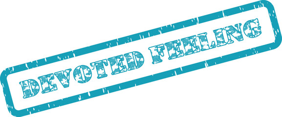 A meaningful Devoted Feeling text stamp representing deep affection and unwavering emotional connection