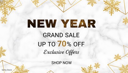 Celebrate new year with a grand sale offering up to 70 percent off exclusive offers