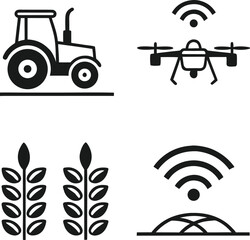 Smart Farming Technology Icons