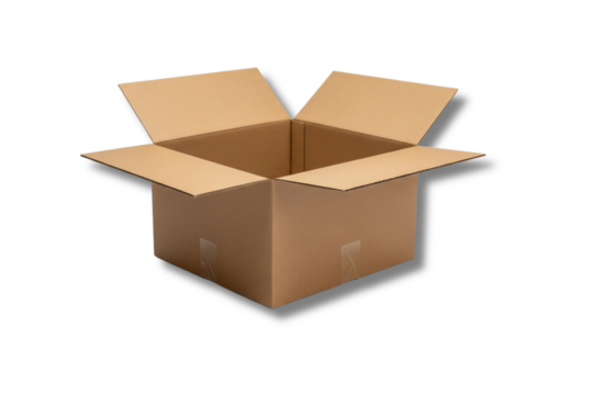 cardboard box isolated on white