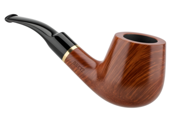 Classic briar smoking pipe