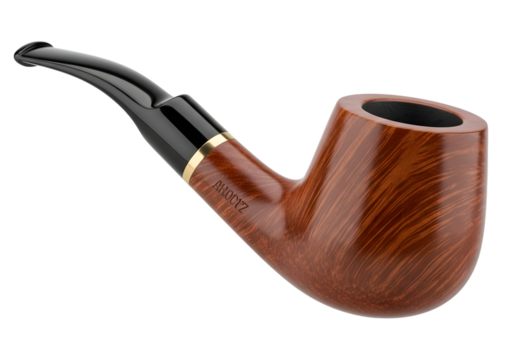 Classic briar smoking pipe
