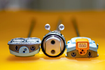 Disposable trocars used in laparoscopic surgery, allowing the surgeon to access the abdominal cavity by creating a channel for the insertion of instruments.