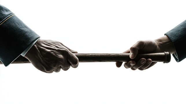 Business Handover Concept Passing Leadership Baton