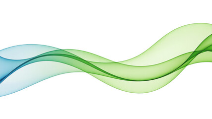 Elegant flowing wave design with gradient from blue to green for modern graphic projects and presentations