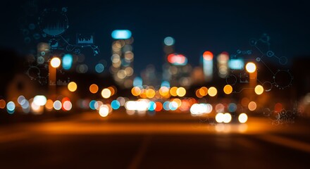 time lapse of traffic at night