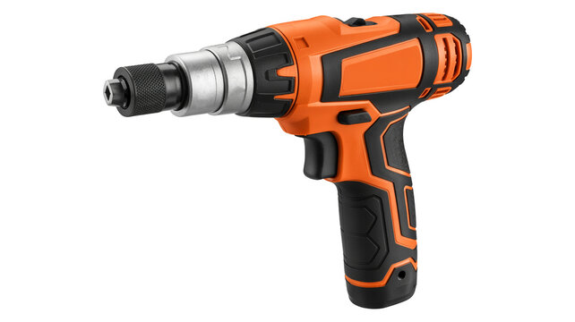 Powerful orange and black drill ready for professional construction and DIY projects around the house