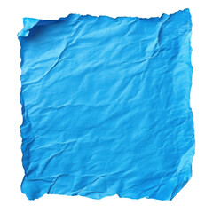 A smooth blue paper sheet featuring a centered circular cutout, displayed against a soft neutral, isolated on transparent background