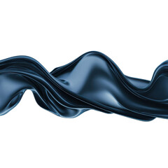 Abstract design with blue and white elements on a white canvas, isolated on transparent background