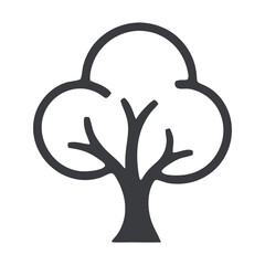 vector tree silhouette