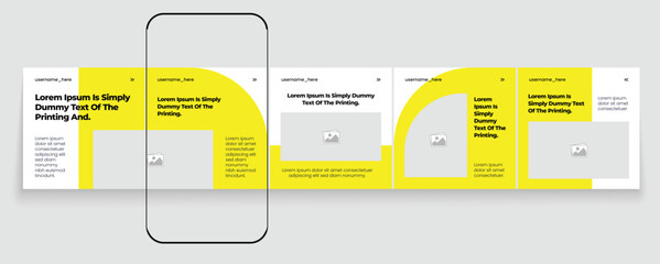 Set of LinkedIn carousel post, social media Instagram carousel post, modern and editable business carousel template design © Tarek Digital