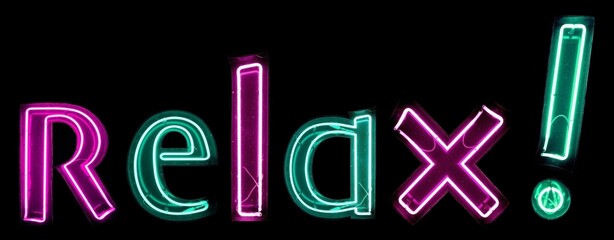 Relax! néons roses et verts