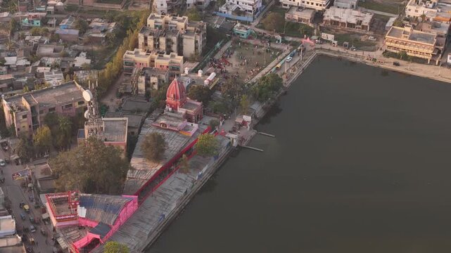 4K Drone Footage of Madhubani Town, Bihar | Aerial View of Cityscape, Roads, and Urban Landscape in Mithila Region, India