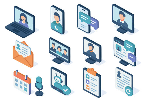 Booking survey therapy vector icon icons forum chatbot discussion virtual call digital