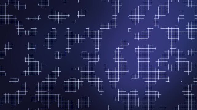 Blue and black tech grid line abstract background with glowing square patterns and smooth digital tones for technology events modern celebration visuals global innovation themes and creative design