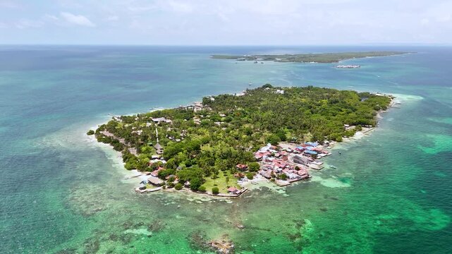 Isla M&uacute;cura Aerial 4K Drone Footage &ndash; San Bernardo Islands, Colombia
