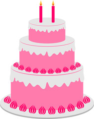  Birthday Cake Illustration