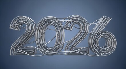 Future Year Metallic Numbers For Your Next Project
