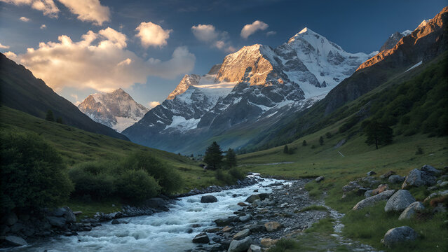 Mountain landscape - Powered by Adobe