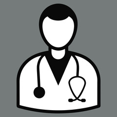 Doctor Icon Illustration