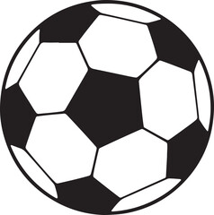 Fototapeta premium A classic black and white leather soccer foot ball is isolated on a white background, perfect for a sport vector or illustration design