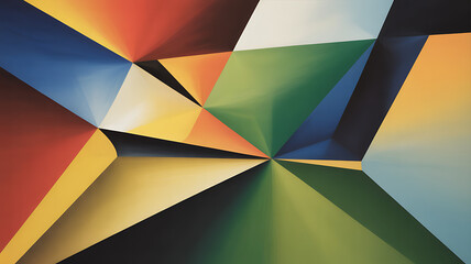 Abstract geometric background with vibrant colors creating a dynamic and modern design, perfect for adding a touch of creativity and energy to any project