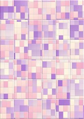 Pastel abstract tile square seamless pattern background.	