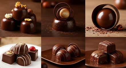 Indulge in the rich, decadent flavors of assorted premium chocolates, a delightful treat for any occasion