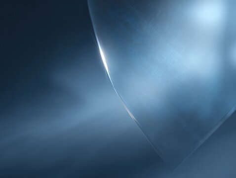 58. cybersecurity concept with translucent shields and code, professional tone, gentle key and fill light, ample space for text on the right, generic props only