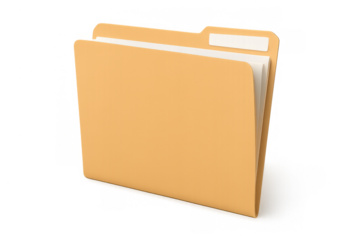 Manila folder holding important documents and essential paperwork, organizing business information and files in office administration
