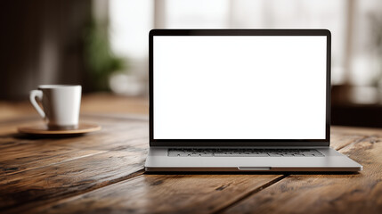 Fototapeta premium Modern computer,laptop with blank screen background