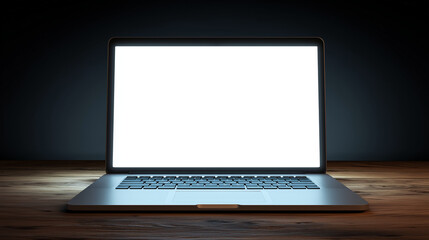 Fototapeta premium Modern computer,laptop with blank screen background