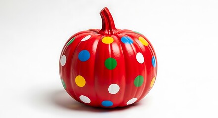 Pumpkin with polka dots