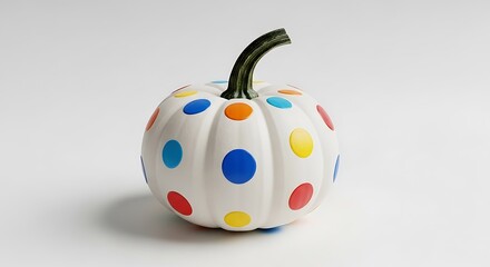 Pumpkin with polka dots