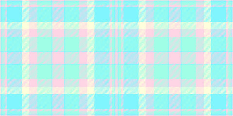 Other seamless check vector, gentleman tartan pattern textile. Hunter background plaid texture fabric in light and cyan colors.