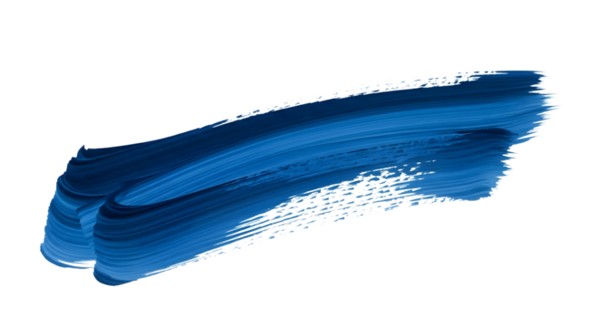 vibrant thick paint brush stroke texture isolated on a transparent background. artistic detail with visible paint marks, creative, PNG