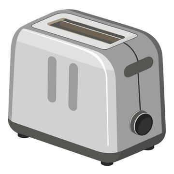 Vector illustration of Bread toaster. Perfect for icon, logo, emblem, banner, label
