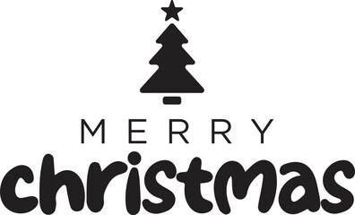 Merry Christmas Design Template , Merry Christmas Typography
