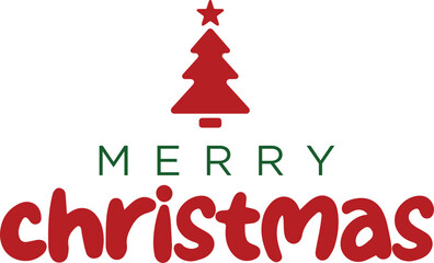 Merry Christmas Design Template , Merry Christmas Typography