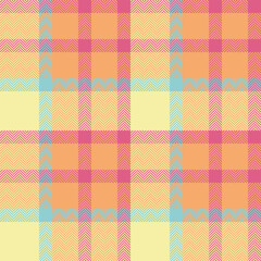Model pattern check tartan, livingroom texture fabric plaid. Intense background textile vector seamless in orange and yellow colors.