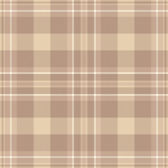 Warm, inviting plaid pattern in soft beige and cream tones. Classic design ideal for textiles, backgrounds, and creating a cozy, timeless aesthetic.