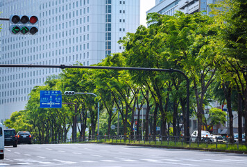 大阪の千日前通の風景